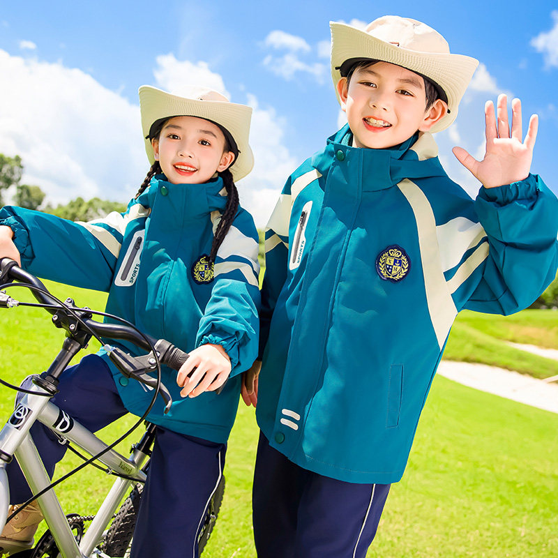小学生冲锋衣校服秋冬儿童