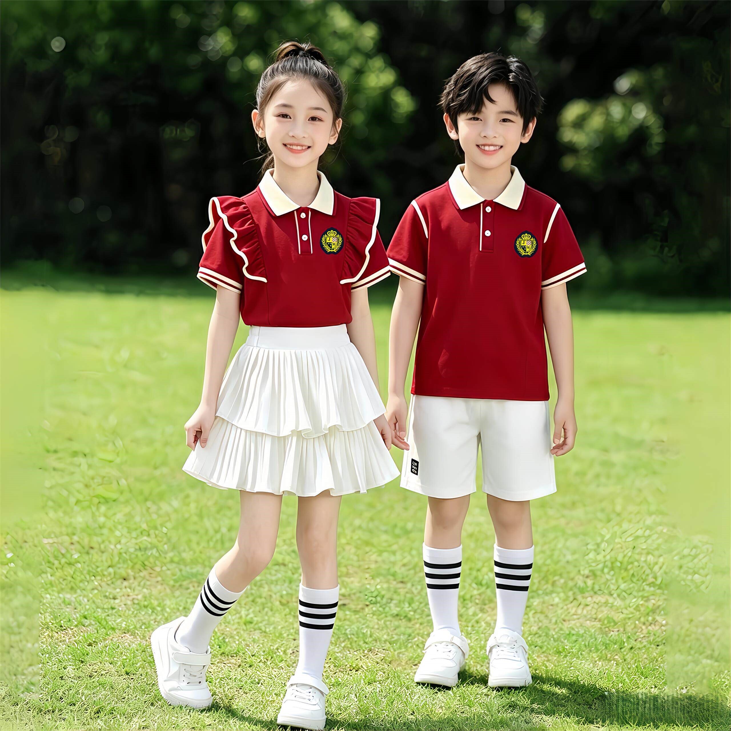 小学生班服夏装短袖运动套