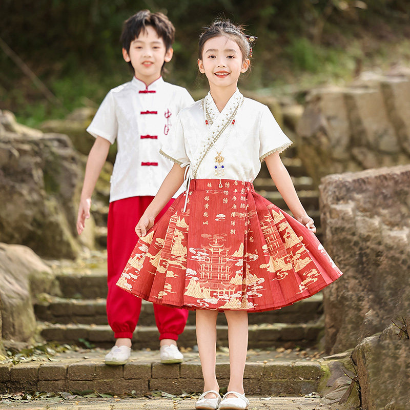 幼儿园服演出马面裙小学生