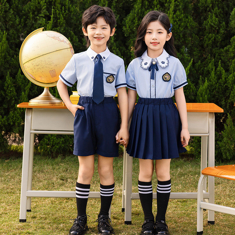 小学生校服夏季短袖套装儿