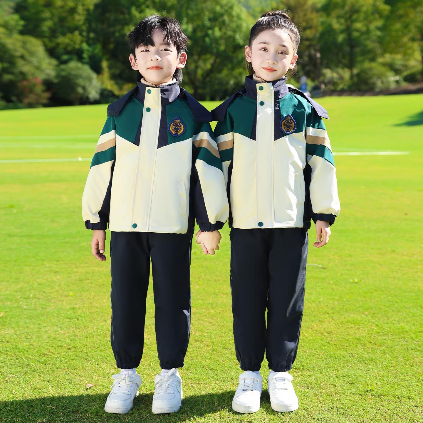 小学生校服冲锋衣三件套儿童班服
