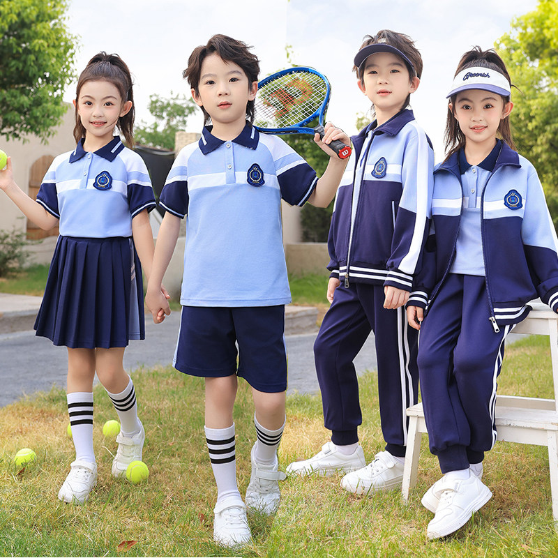 学院风蓝色棒球服校小生春