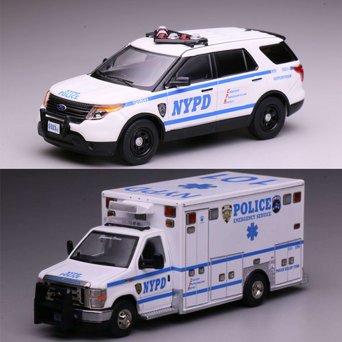 164NYPD救护车汽车模型