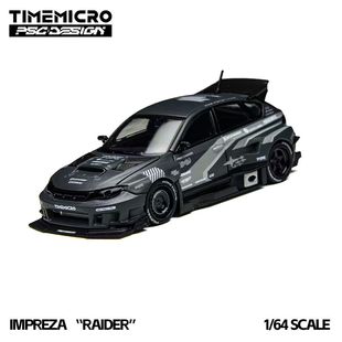 TIMEMICRO1:64斯巴鲁翼豹突袭IMPREZA PSCTM仿真合金汽车模型收藏