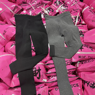 正版8088发财云朵小黑裤秋冬350g女高腰收腹提臀打底裤云感芭比裤