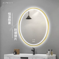 Овальное зеркало в ванной комнате с каркасом зеркала домашняя туалетная стена висящая стена на стене стена -зеркальная лампа для макияжа