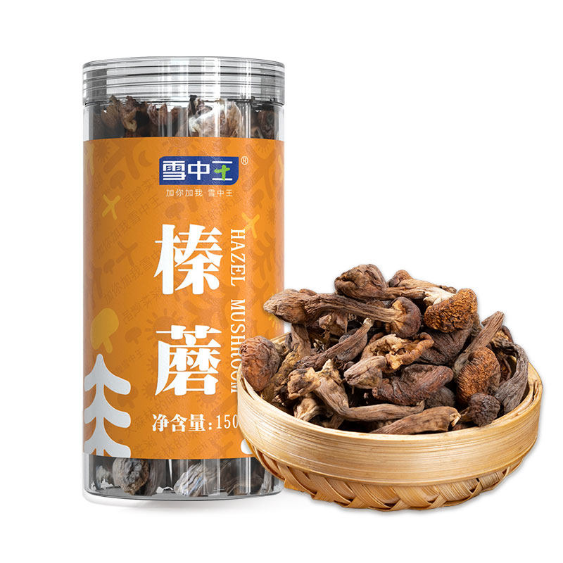 雪中王 东北榛蘑 150g 黑龙江野生榛蘑小鸡炖蘑菇 无根 榛蘑东北