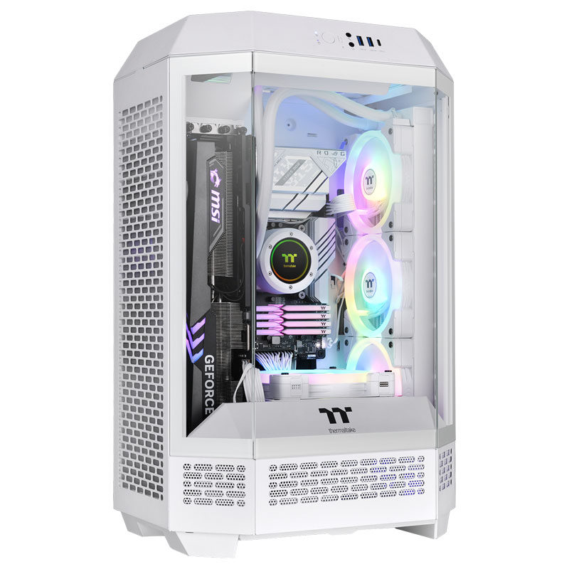 TT机箱Tower 300海景房Matx主板360水冷电脑机箱主机台式机箱全新