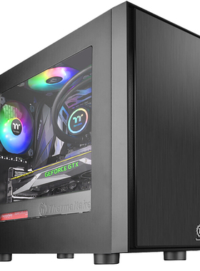 Tt机箱启航者F1 F4台式机电脑商务办公游戏机箱240水冷matx主板