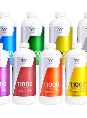 Tt台式机分体水冷液T1000多色透明1L装电脑水冷主机水冷液UV全新