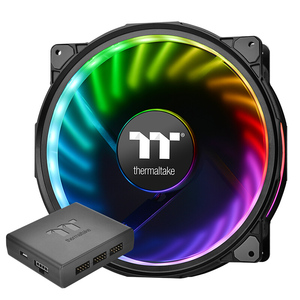 Tt台式机电脑机箱水冷风压扇CPU散热风扇Riing Plus 20cm RGB静音