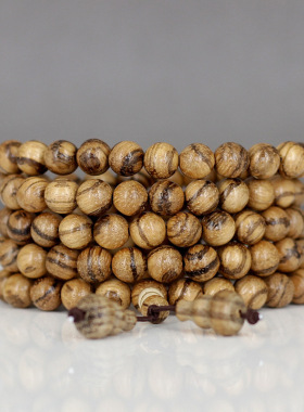 一件代发越南沉香民族风佛珠手链  圆珠108颗手串饰品工艺