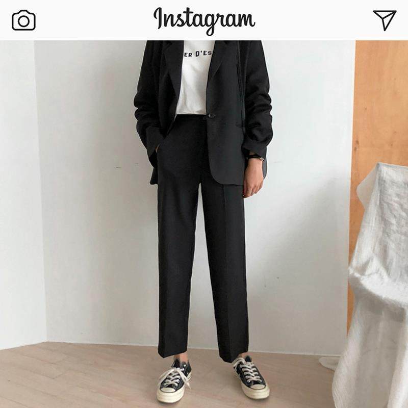 西装裤女夏直筒宽松薄款百搭高腰休闲垂坠感阔腿韩版显瘦包邮裤子|ruв категории Женская одежда, брюки, брюки - от Buy2taobao.com для оказания профессиональной услуги покупки агента Taobao