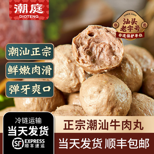 潮庭牛肉丸正宗潮汕特产商用批发