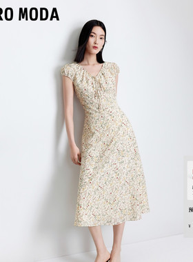 Vero Moda连衣裙2026夏季新款系带含内衬碎花法式A字裙32627B026