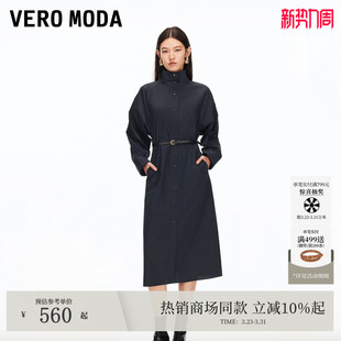 Vero Moda连衣裙女2026春夏cleanfit收腰风衣外套32537D022