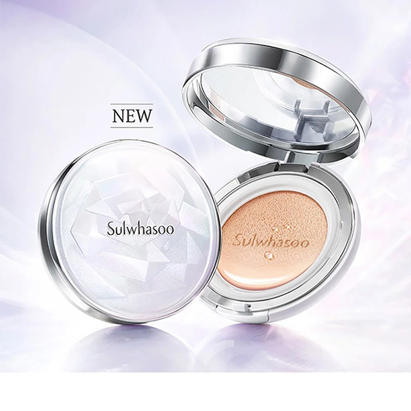 韩国suwlhasoo雪花秀滋阴提亮保湿遮盖木莲花气垫粉底液替换SPF50