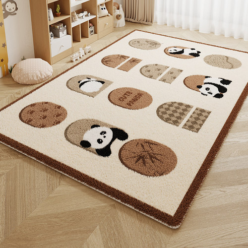 卧室地毯客厅地垫儿童房间床边毯新款毛绒垫家用仿羊绒全铺大面积