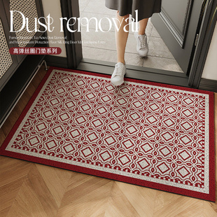 入户门地垫法式 丝圈门垫进门门口玄关除尘脚垫门外高级感耐脏地毯