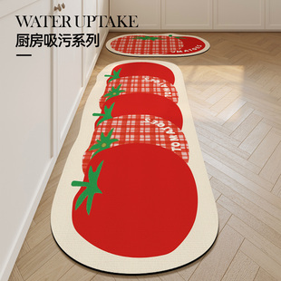 厨房地垫防滑吸油硅藻泥吸水垫子家用免洗可擦脚垫子门口地毯吸水