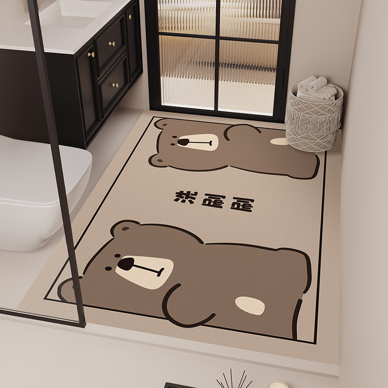 浴室地垫硅藻泥吸水防滑洗手台卫生间大尺寸全铺地毯入户门口脚垫,居家布艺,家用脚垫,淘宝优惠券,粉丝福利购,淘宝优惠卷