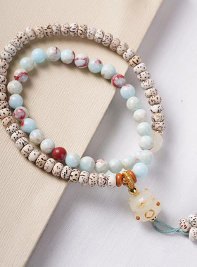 星月暹罗款DIY星月菩提手链装饰首饰规格4×6男女式文玩装饰念珠