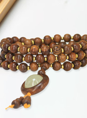 夜明款DIY黑花梨加隔片手链文玩厂家批发规格8MM男女手首饰念珠