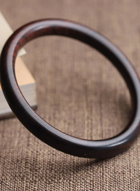复古圆圈形镯子黑檀木手镯 文玩厂家批发规格0.8男女装饰手链念珠