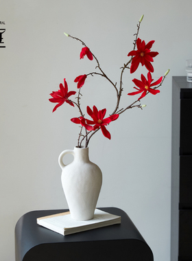 望春玉兰仿真花假花摆设客厅餐桌装饰花束插花摆件