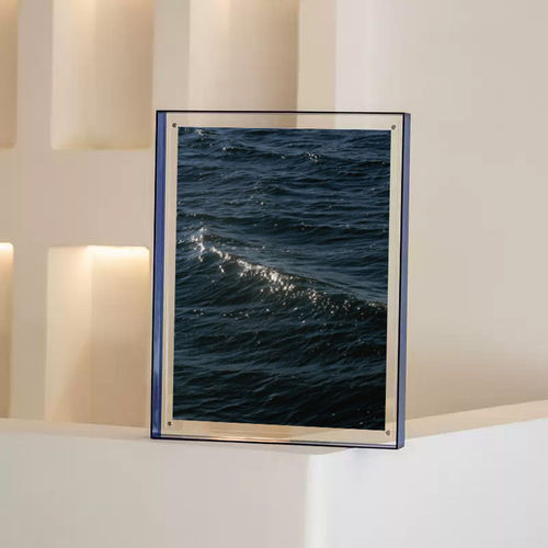 波光粼粼大海装饰画客厅卧室沙发背景墙挂画海浪桌面亚克力摆件画