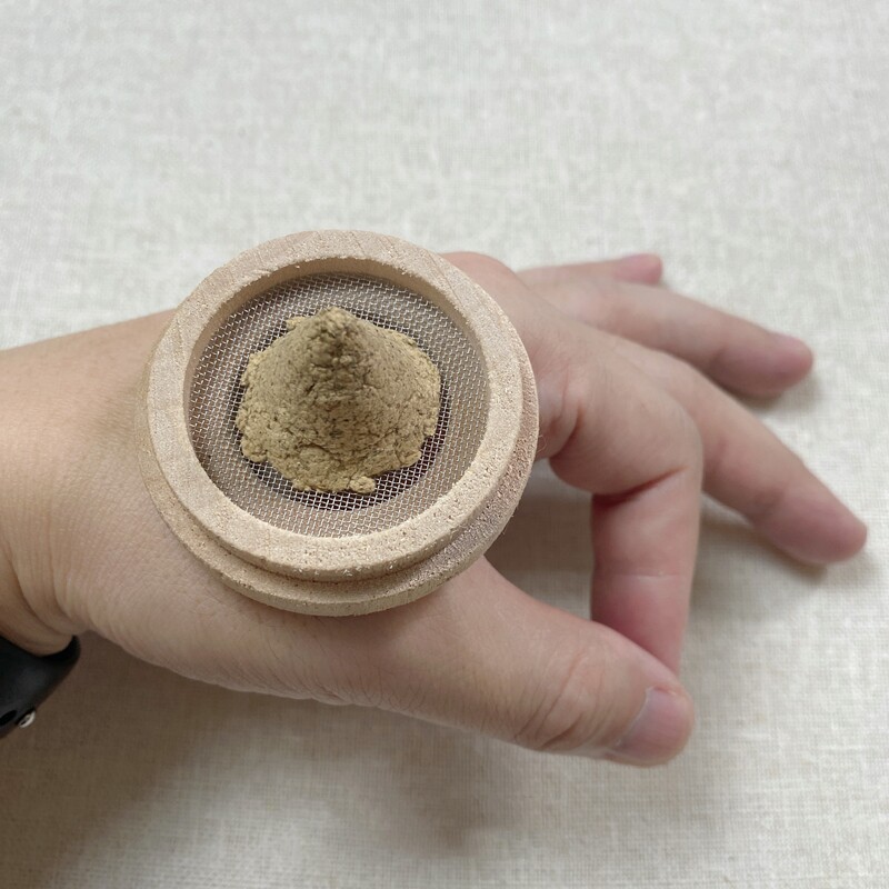唐符隔姜隔蒜灸艾塔艾陀防烫实木木托带插姜片孔木架可拆卸清洗