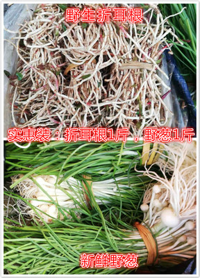 贵州平塘农家新鲜折耳根 鱼腥草 新鲜野葱混合实惠装现挖现发包邮