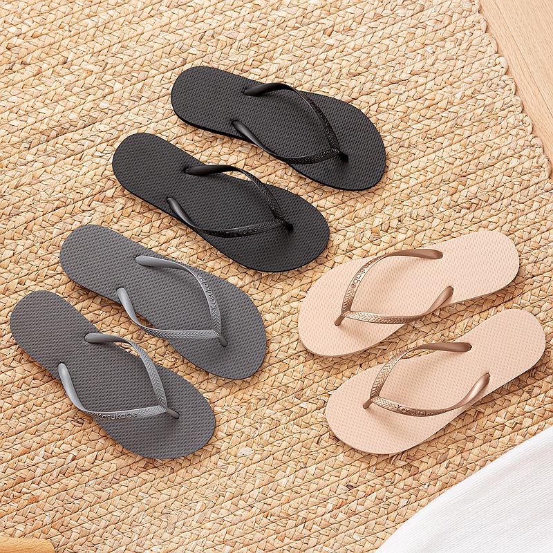 森赋防滑速干橡胶海边洗澡人字拖