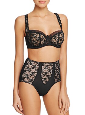 70-100EFG钢圈蕾丝薄模杯精致文胸B0948 欧美外贸大码性感内衣