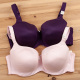 N382简约纯色光面定型薄模杯大码 内衣欧美外贸文胸85 100CDEF杯