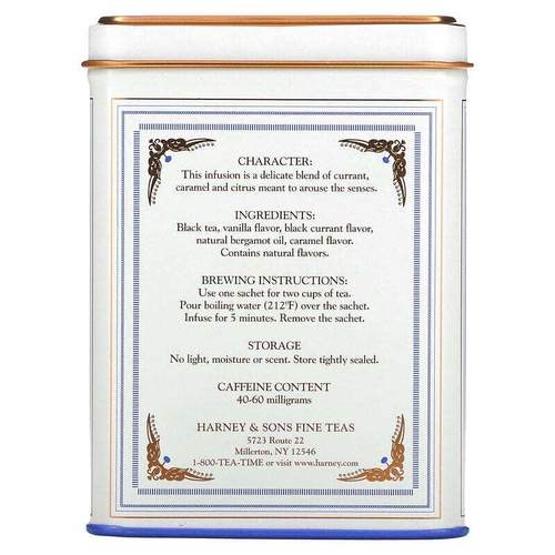Harney Sons哈尼桑尔丝浪漫巴黎红茶伯爵茶包英式红茶20包