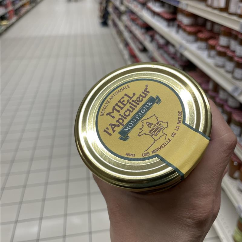 法国本土版 Miel lApiculteur养蜂人 手工天然山地蜂蜜500g