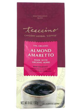 预/定Teeccino,菊苣草本咖啡抹茶,榛子,扁桃味多口味可选312 克