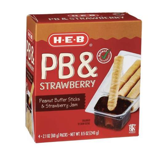 美国直邮HEB Peanut Butter Sticks Cocoa Spread 花生酱棒可可酱