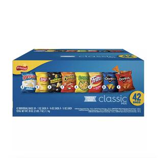 Variety 美国直邮Frito Mix Classic Pack混合薯片42包 Lay