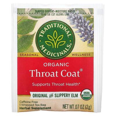 预/定Traditional Medicinals Throat Coat润喉护嗓茶0咖啡因16包