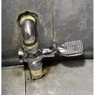 蹲便器冲水阀脚踏阀大便冲洗阀厕所脚踩延时阀大便阀 卫生间脚踏式