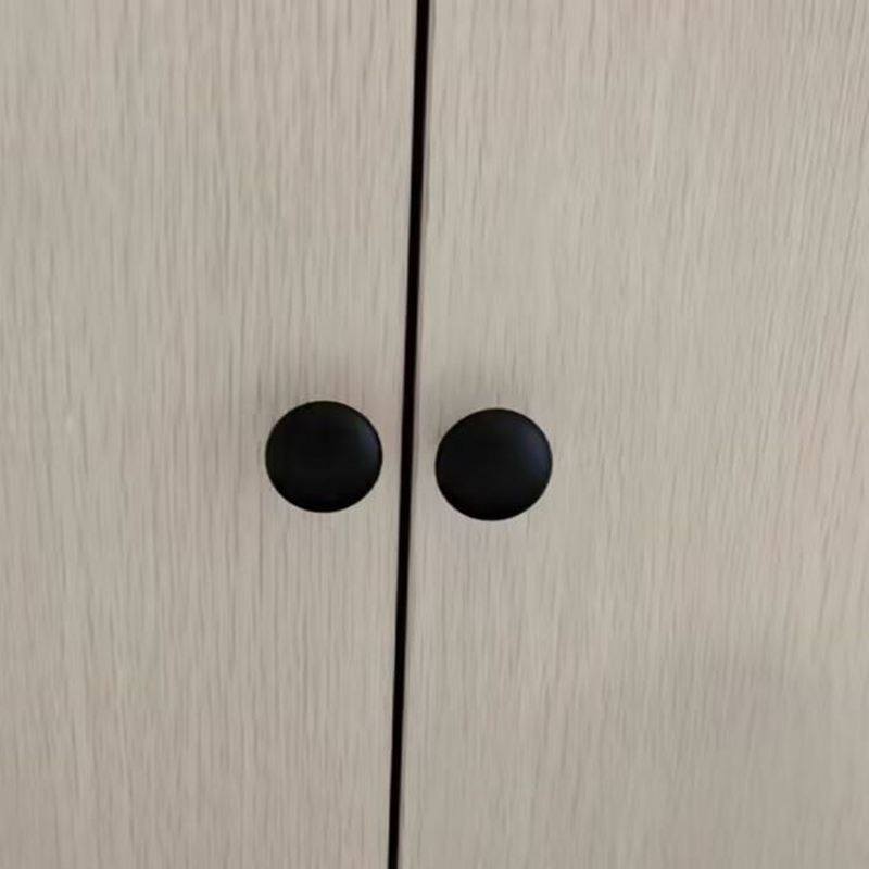 橱柜拉手小手柄铝合金简约顶柜美式黑色抽屉门衣柜门单孔鞋柜把手