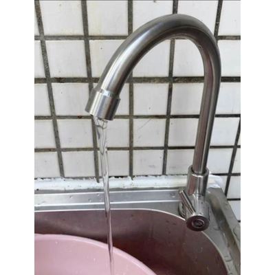 不锈钢厨房水龙头冷热水款家用防溅水二合一洗菜盆单冷洗手池全铜