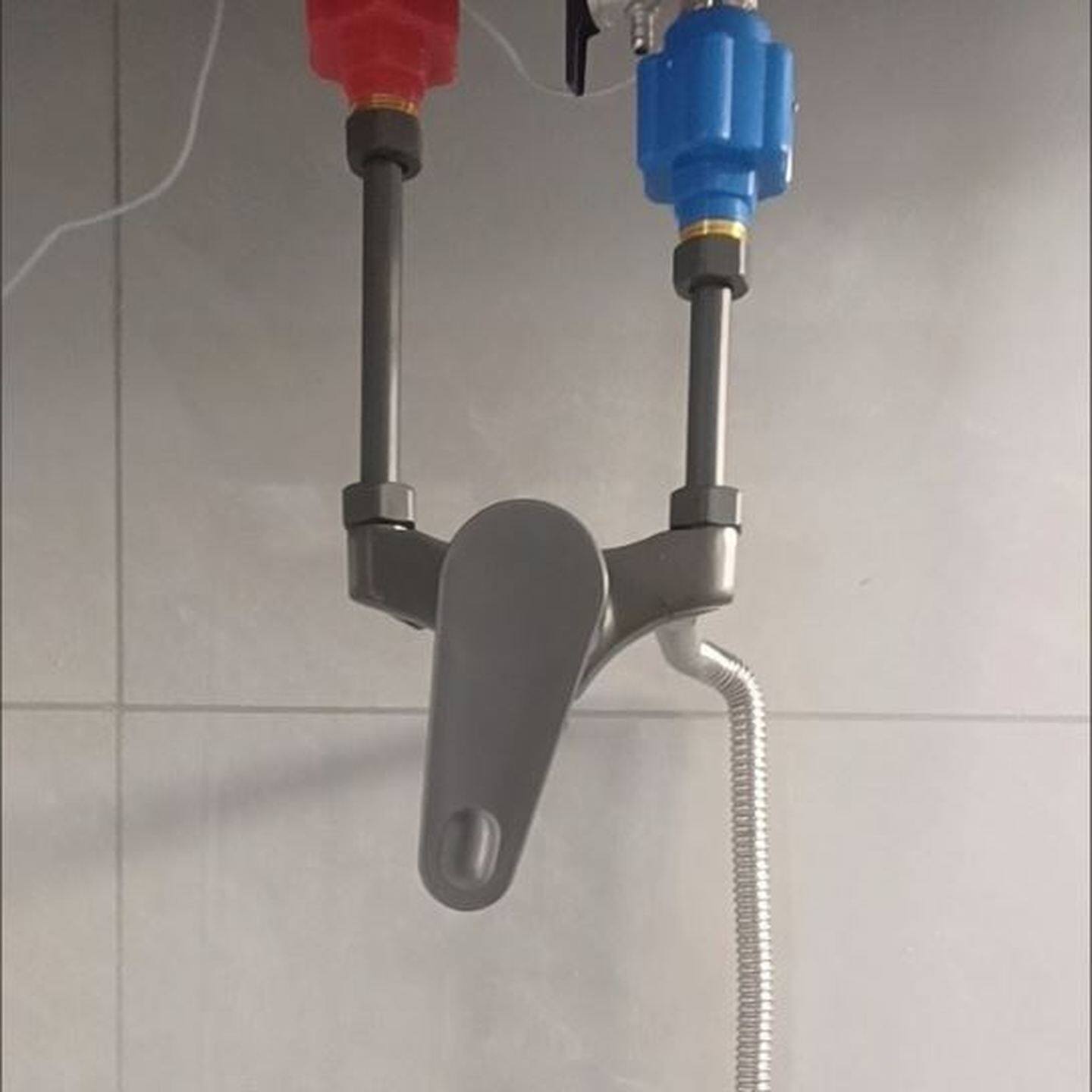 明装开关混水阀全套通用花洒u型混水阀电热水器配件大全大流量U型