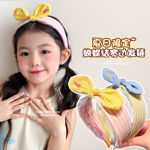 甜美女孩！韩系蝴蝶结发箍~