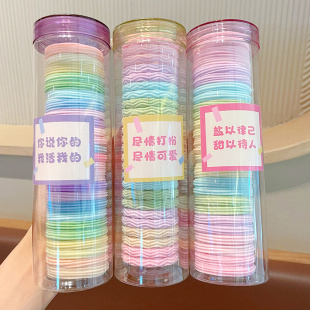 儿童彩色头绳2025新款 女童扎高马尾发圈宝宝高弹力耐用橡皮筋头饰