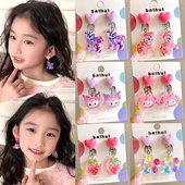 儿童耳夹无耳洞耳环2025新款 小马宝莉卡通耳坠小女孩防痛耳钉耳饰