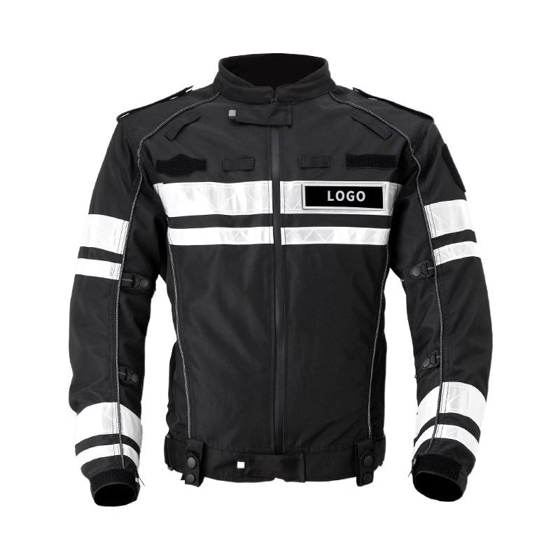 秋冬铁骑骑行服保暖摩托车防寒龙虾服交通护卫反光衣防摔配发香港