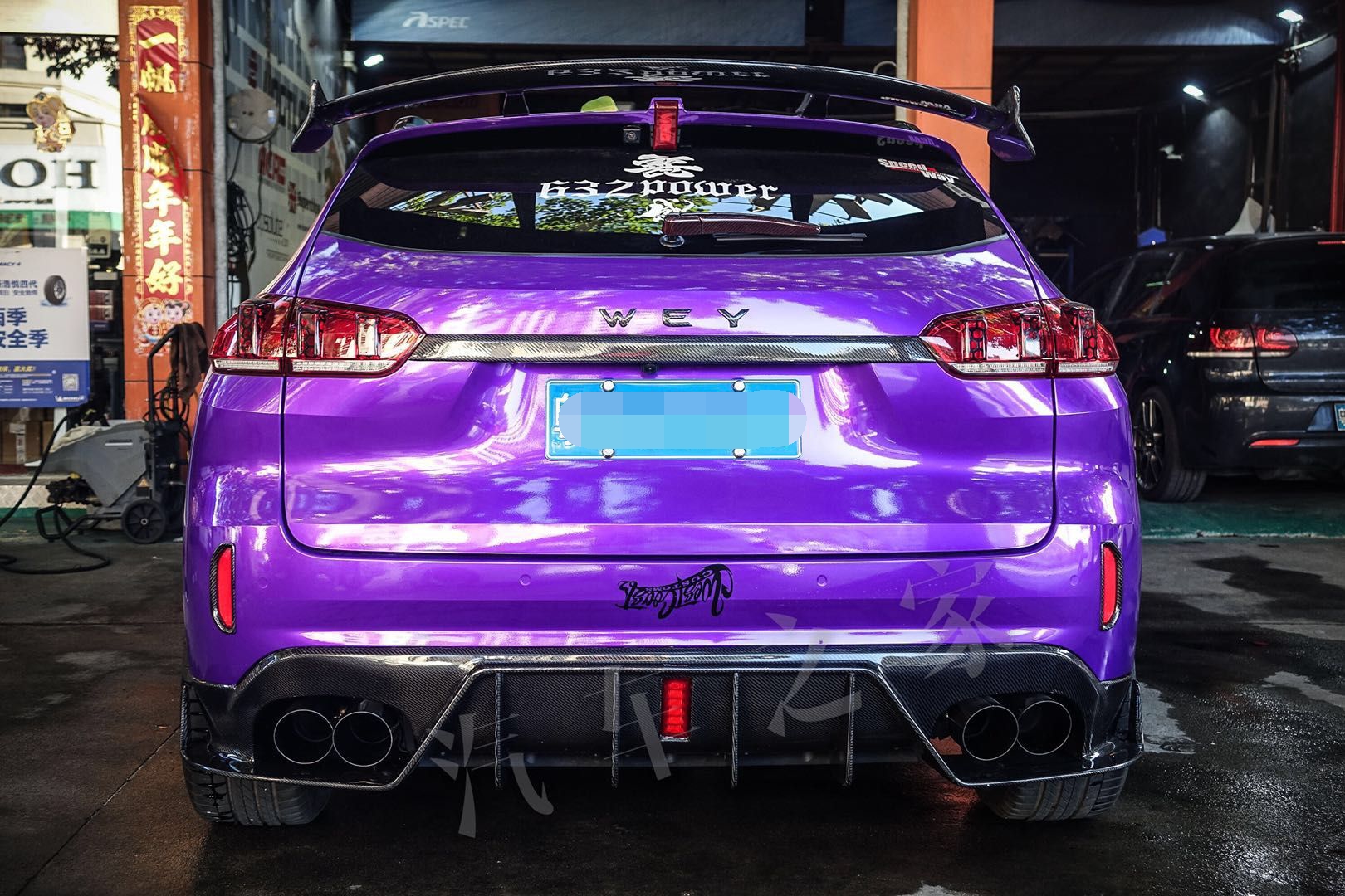 长城WEY VV5 VV7 P8VV6改装尾翼 VV5定风翼顶翼 两厢通用 免打孔